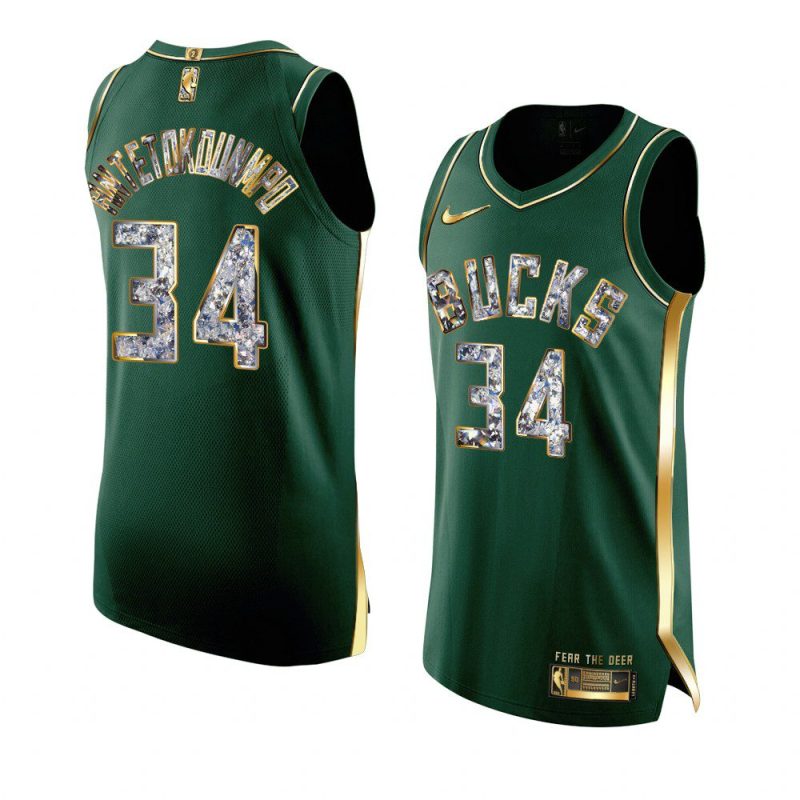 giannis antetokounmpo bucksjersey 2022 nba playoffs green