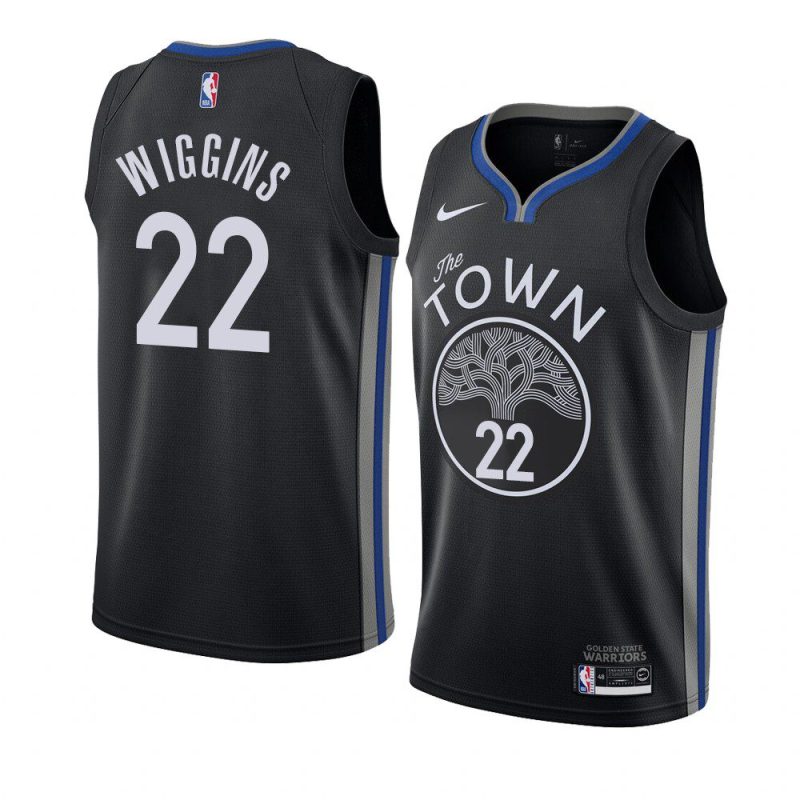 golden state warriors andrew wiggins black city jersey