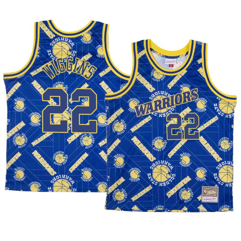 golden state warriors andrew wiggins blue tear up pack jersey