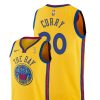 golden state warriors stephen curry nba champions city gold player men'sjersey