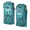 gordon hayward hornets 2023 select series camojersey teal