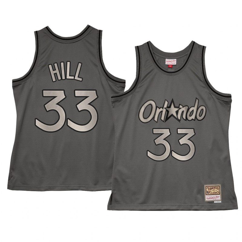 grant hill hardwood classics metal works jersey charcoal