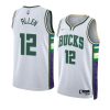 grayson allen bucksjersey city edition white75th diamond badge