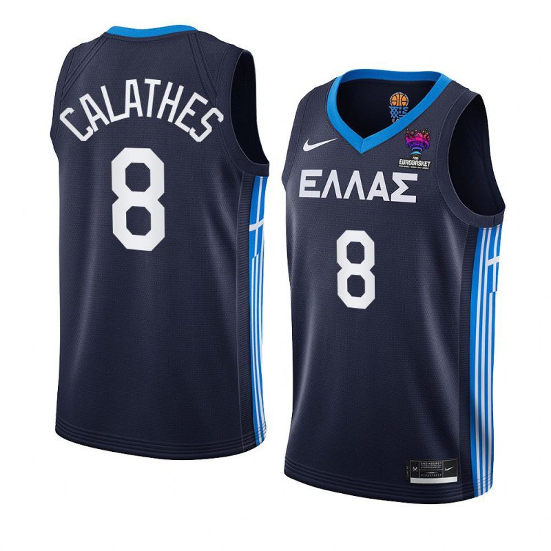 greece team eurobasket 2022 nick calathes navy away jersey