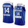 greece team fiba basketball world cup 2022 georgios papagiannis blue european qualifiers jersey