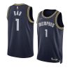 grizzlies no.1 dad jersey 2022 fathers day gift navy