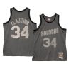 hakeem olajuwon hardwood classics 1993 94 metal works jersey charcoal