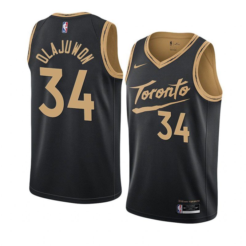 hakeem olajuwon jersey city black 2020 21