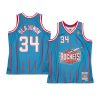 hakeem olajuwon jersey reload 2.0 light blue 1996 97