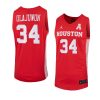 hakeem olajuwon jordan brand jersey basketball red