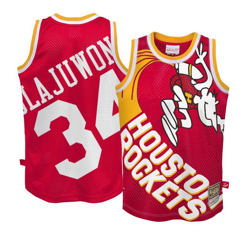 hakeem olajuwon red big face2.0 jersey