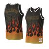 hakeem olajuwon swingman jersey flames black 1993 94