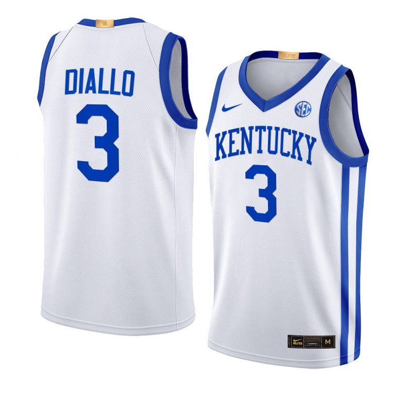 hamidou diallo alumni basketball jersey home white 2022 23