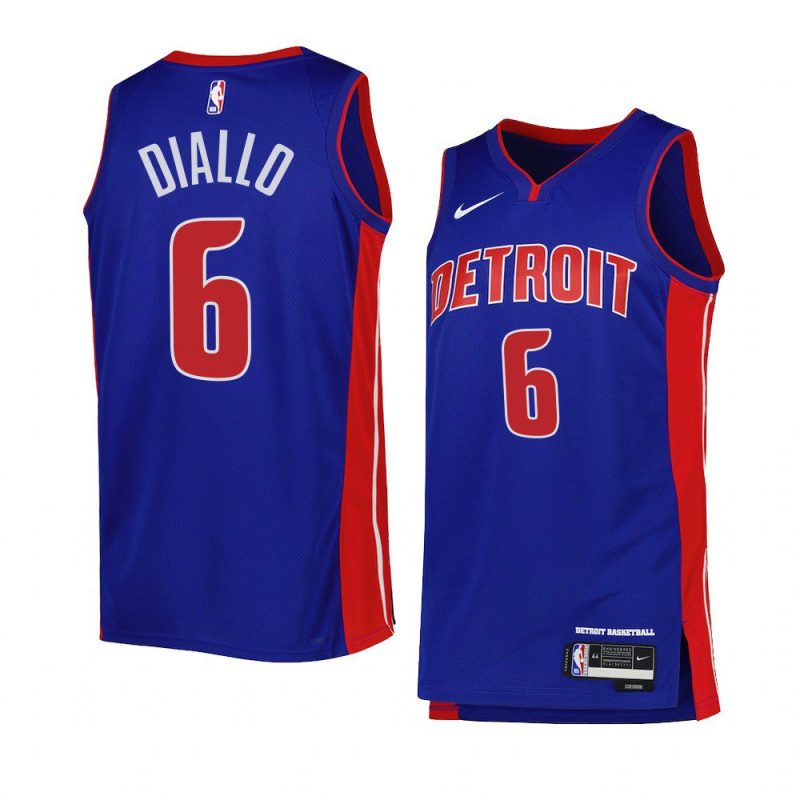 hamidou diallo pistonsjersey 2022 23icon edition blueswingman