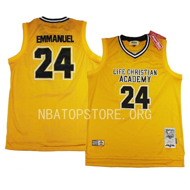 hansel enmanuel high school jersey one armed basketball player yellow