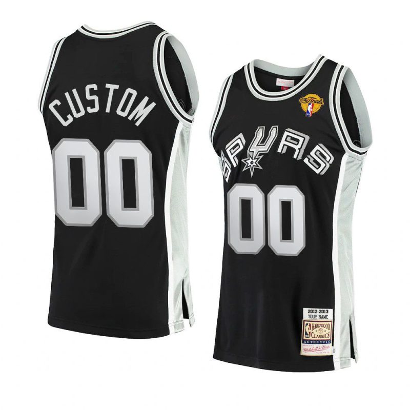 hardwood classics authentic custom jersey 2013 nba finals black