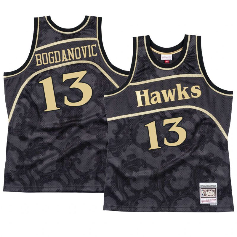 hardwood classics bogdan bogdanovic jersey black toile black