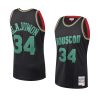 hardwood classics christmas hakeem olajuwon black collection mitchell & ness men's jersey