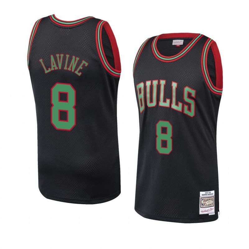 hardwood classics christmas zach lavine black men's jersey