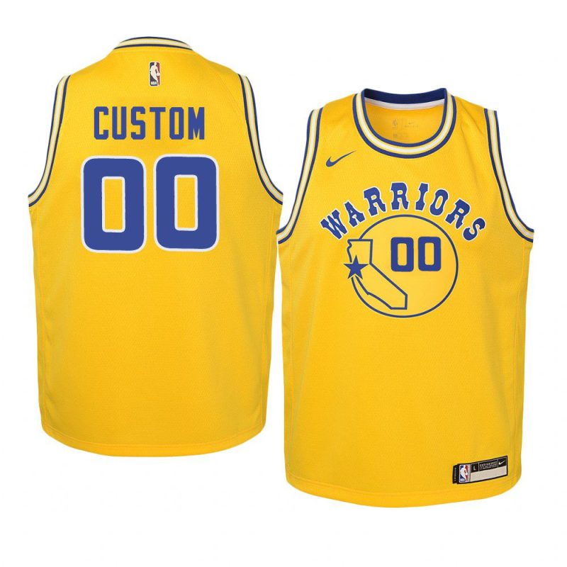 hardwood classics custom jersey gold youth