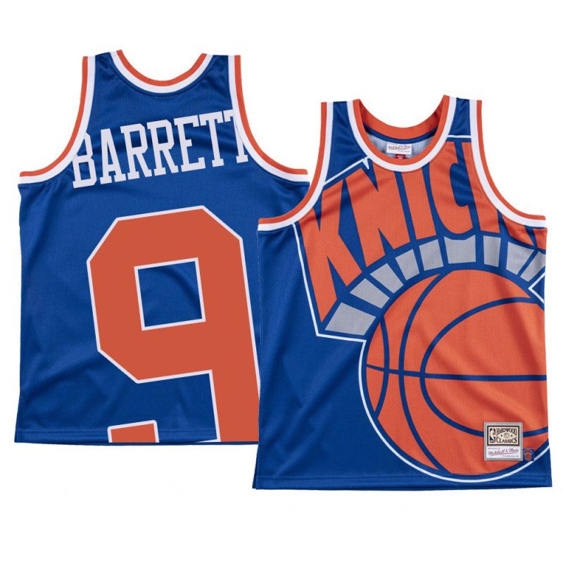 hardwood classics r.j. barrett jersey big face blue