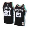 hardwood classics throwback tim duncan jersey hall of fame black