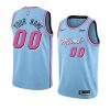 heat custom city jersey men's blue 2019 20