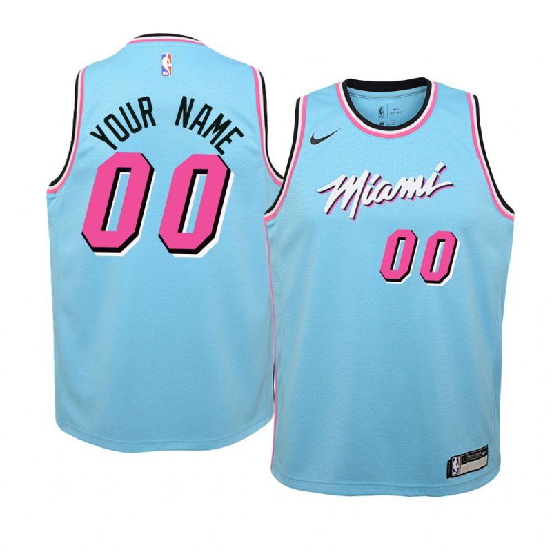 heat custom city jersey youth blue 2019 20