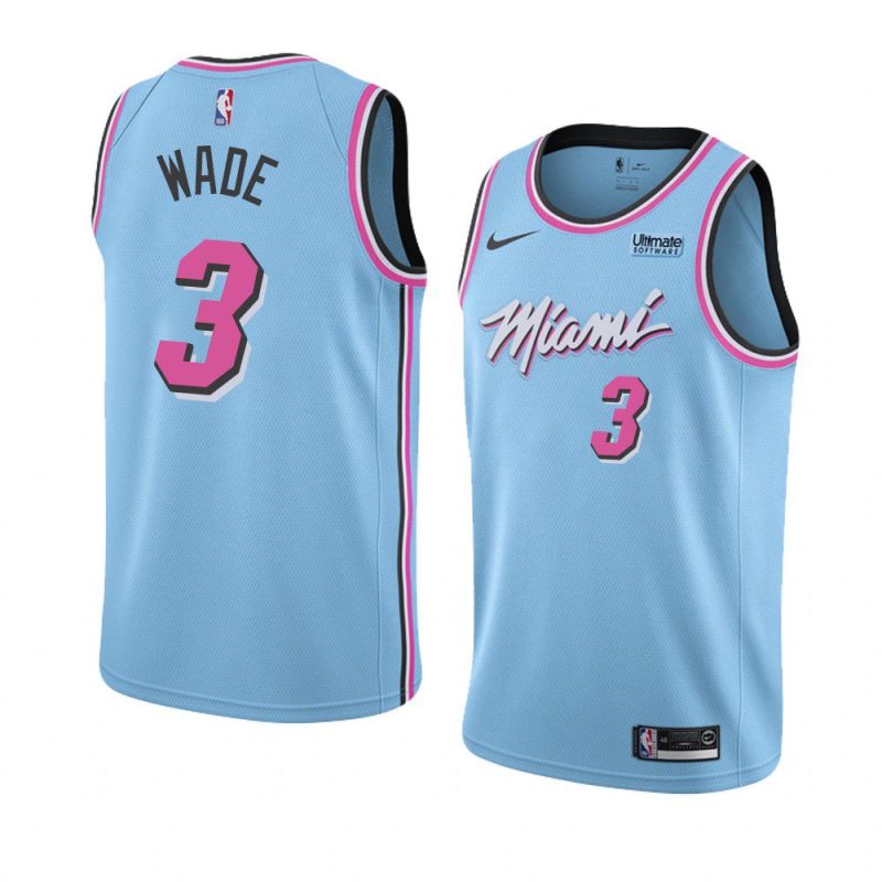 heat dwyane wade city jersey men's blue 2019 20