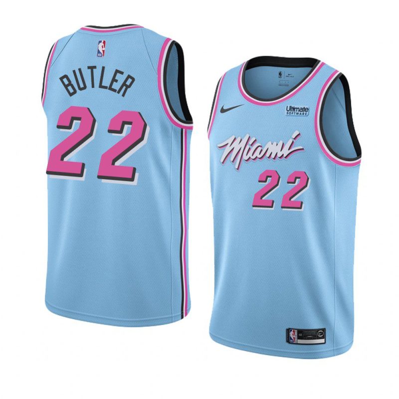 heat jimmy butler city jersey men's blue 2019 20