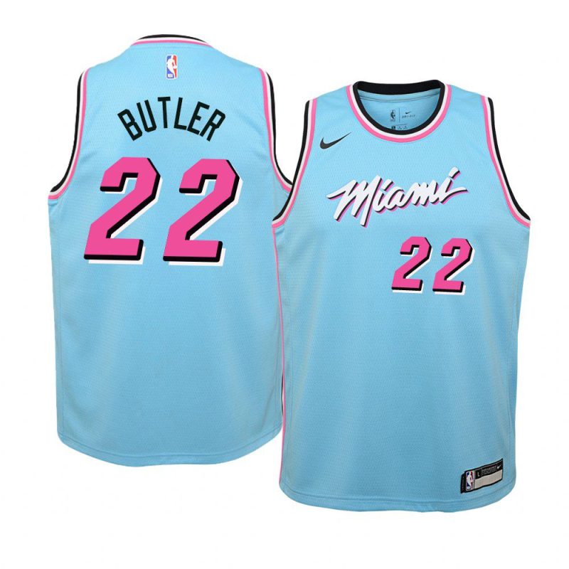 heat jimmy butler city jersey youth blue 2019 20