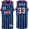 houston rockets 33 blue retro stripe jersey