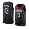 houston rockets james harden black statement edition jersey