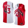 icon association pascal siakam jersey split white red