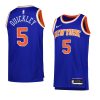 immanuel quickley knicksjersey 2022 23icon edition blueswingman