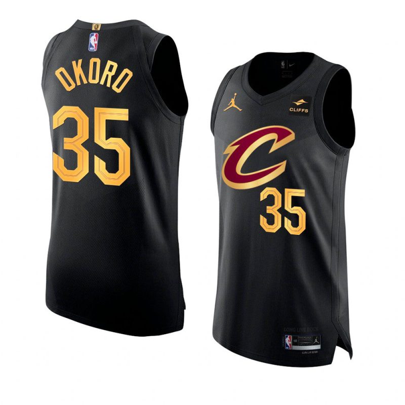 isaac okoro 2022 23cavaliers jersey statement editionauthentic black