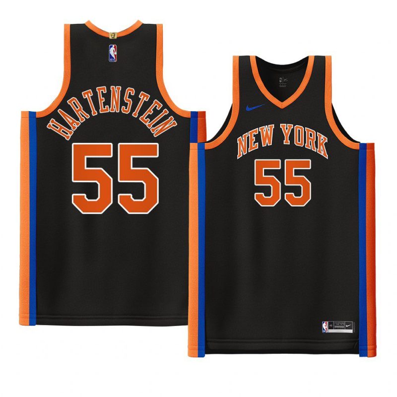 isaiah hartenstein 2022 23knicks jersey city editionauthentic black