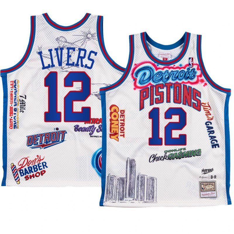 isaiah livers jersey big sean x mitchell ness white br