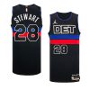 isaiah stewart 2022 23pistons jersey statement editionauthentic black