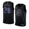 isaiah stewart jersey iridescent holographic black limited edition men