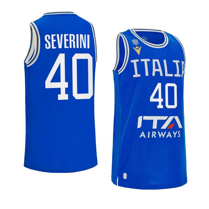 italy basketball 2023 fiba world cup luca severini blue home jersey