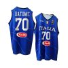 italy team 2023 fiba basketball world cup luigi datome blue home jersey