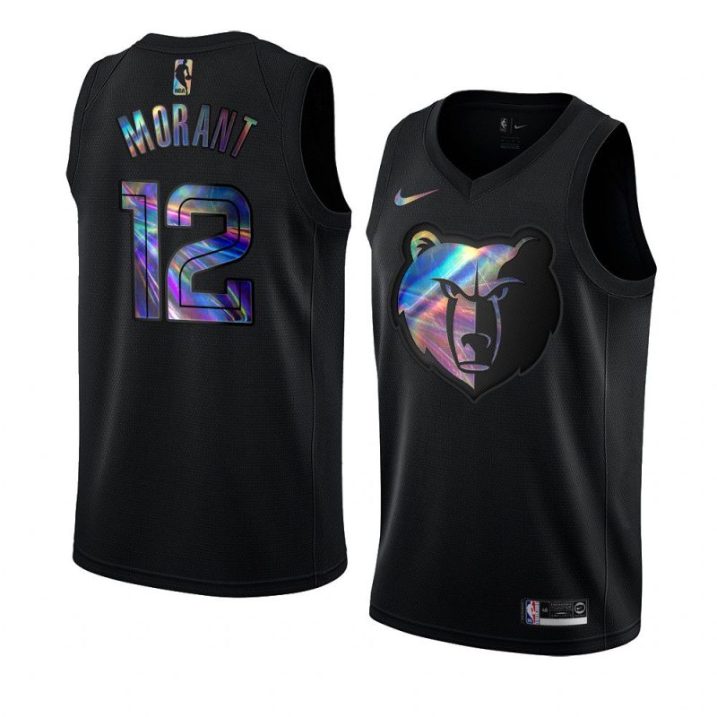 ja morant black iridescent hwc collection jersey