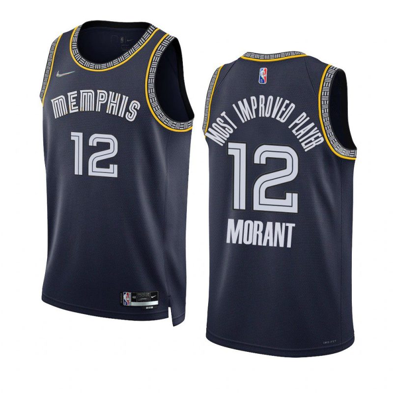 ja morant grizzliesjersey most improved player 2022 navy