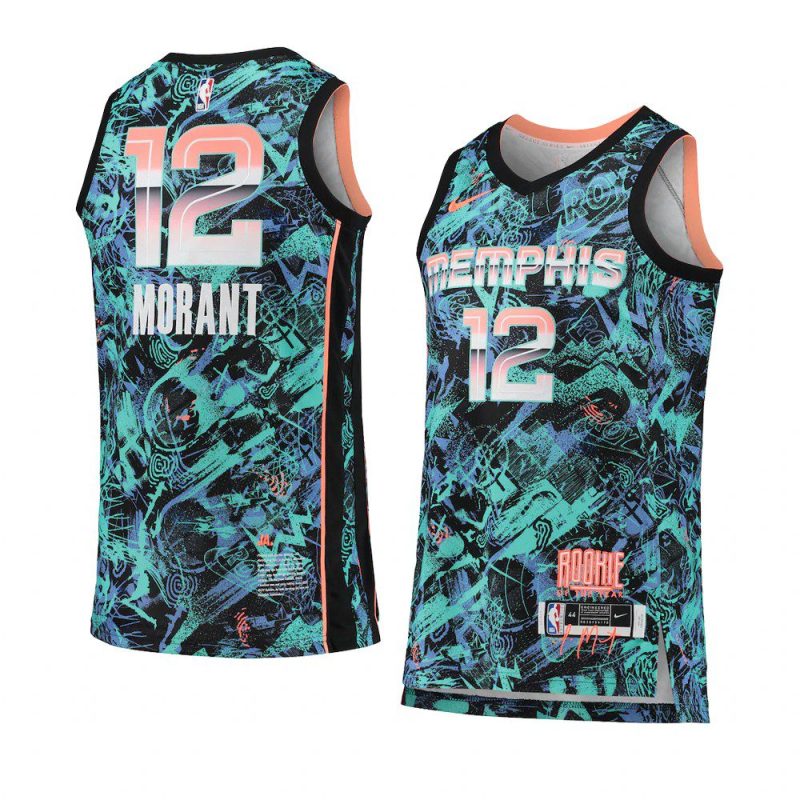 ja morant jersey select series turquoise