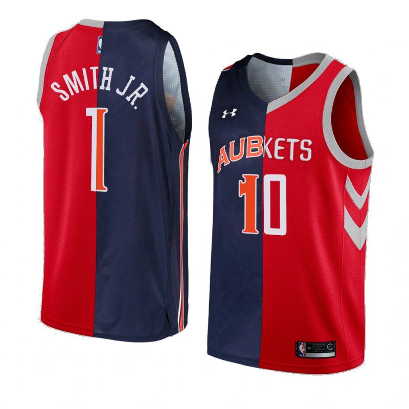 jabari smith jr. auburn x rockets split edition navy red 2022 nba draft jersey