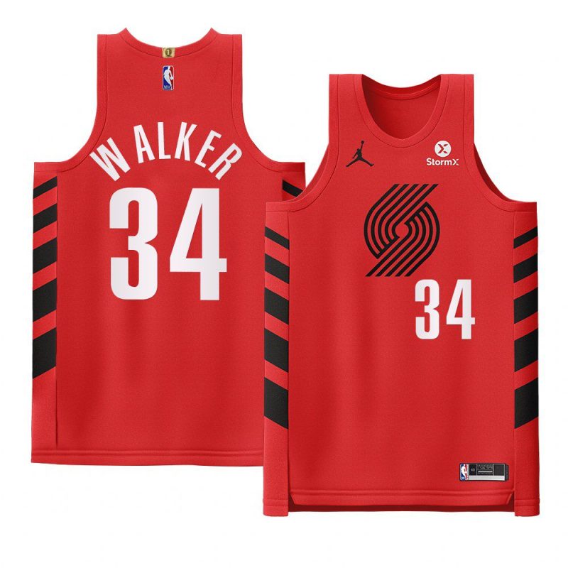 jabari walker 2022 23blazers jersey statement editionauthentic red