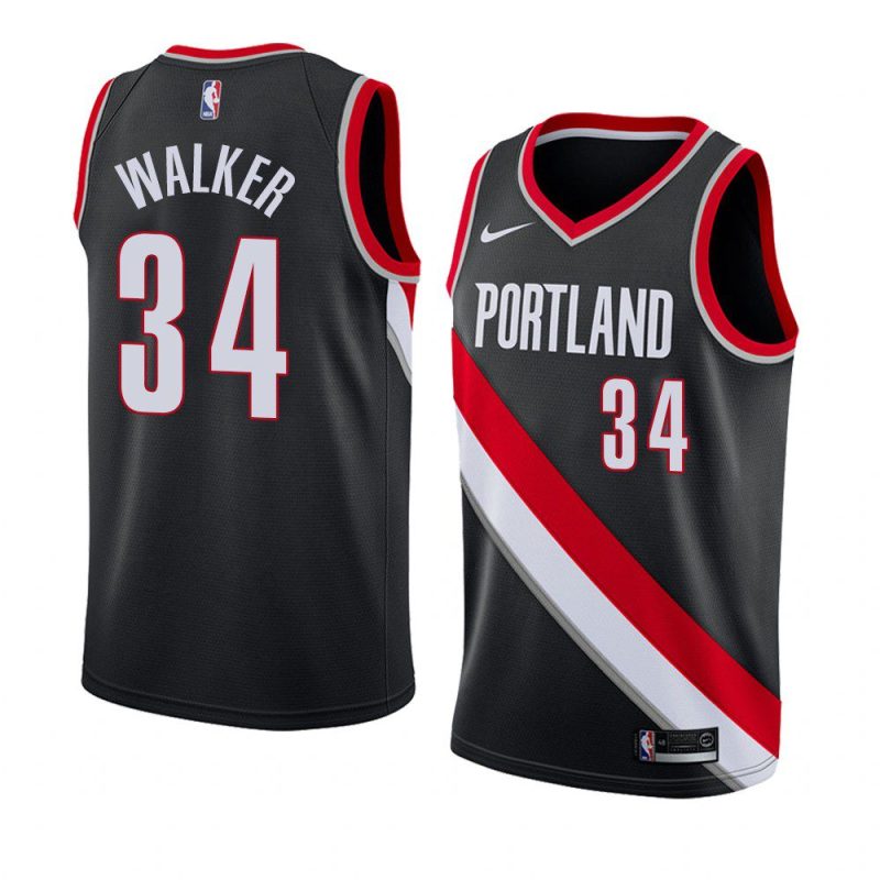 jabari walker blazers icon edition black 2022 nba draft jersey