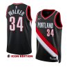 jabari walker blazersjersey 2022 23icon edition blackswingman