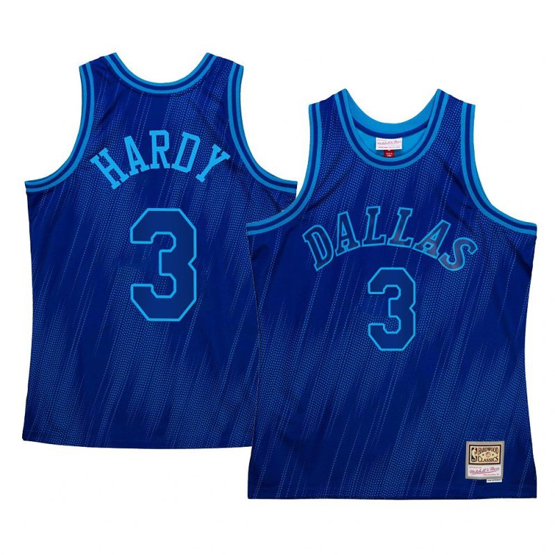 jaden hardy jersey monochrome blue mitchell ness